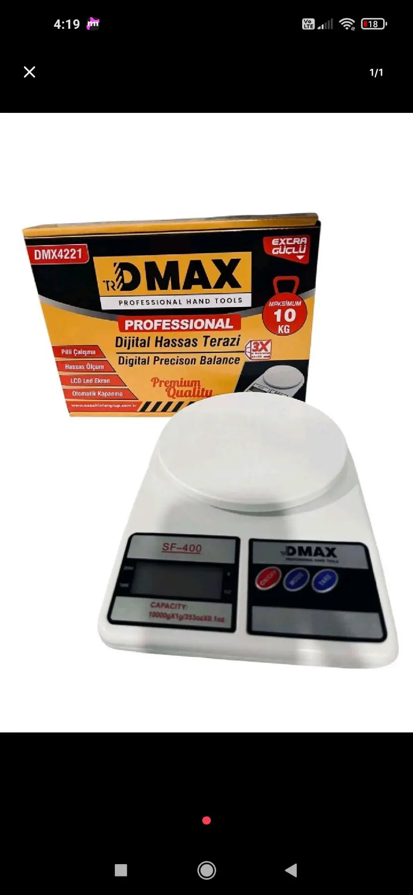 Dmax dijital hassas terazi