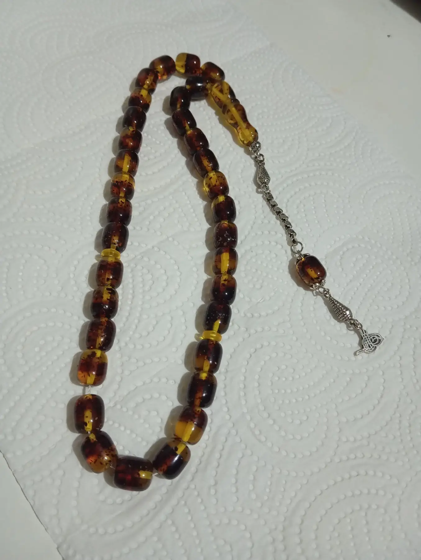 Doğal amber tesbih