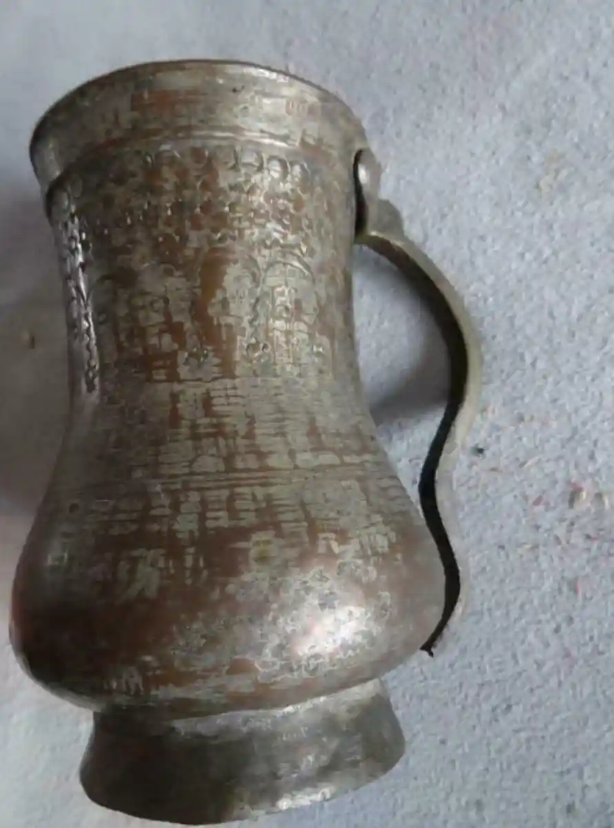 El yapımı bakır kupa