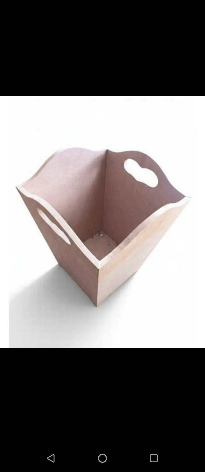 Mdf ahşap kutu 30x21x21cm mdf ahşap gazete veya dergi kullanımı için uygun kutu çok amaçlı kull
