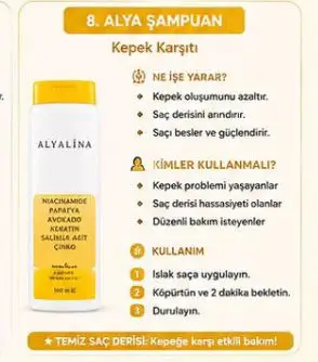 Alyalına kepek karşıtı şampuan