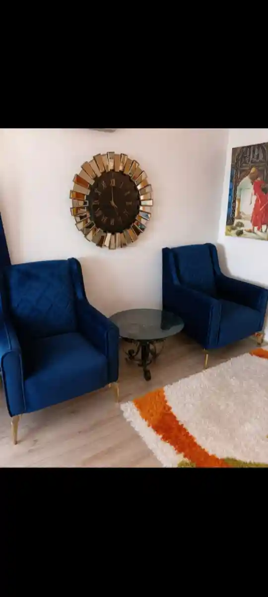Mavi renkli koltuk takımı 2 adet
