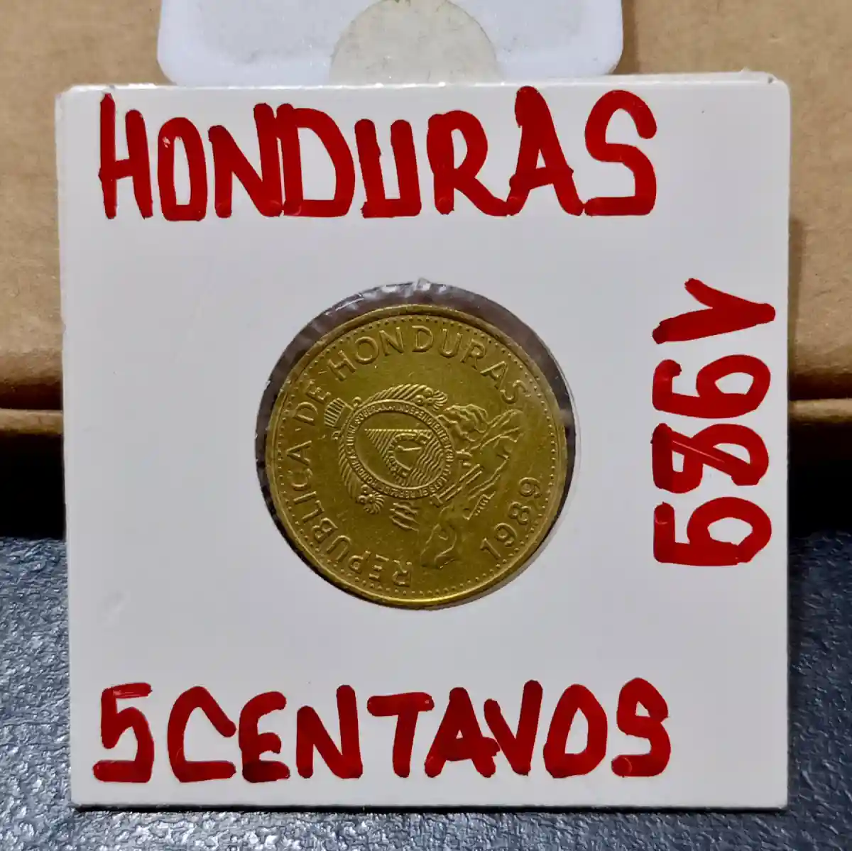 Honduras 5 centavos madeni para ilan görseli