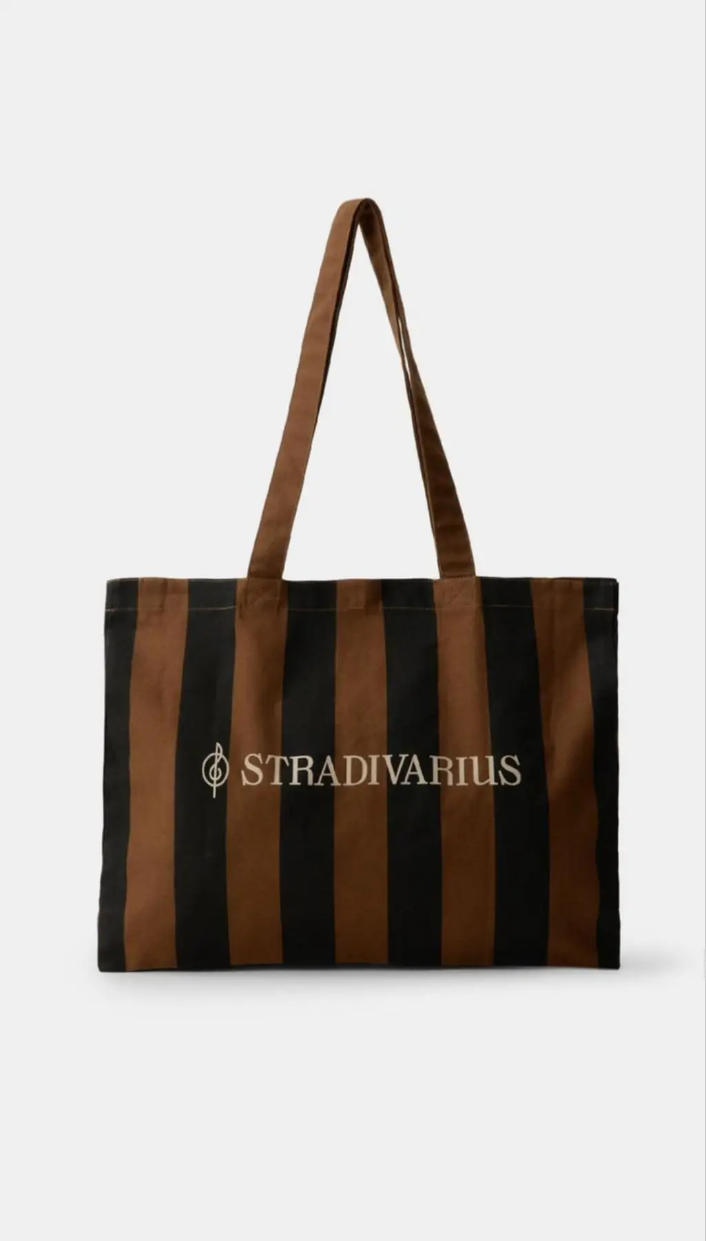 çizgili stradivarius alışveriş çantası