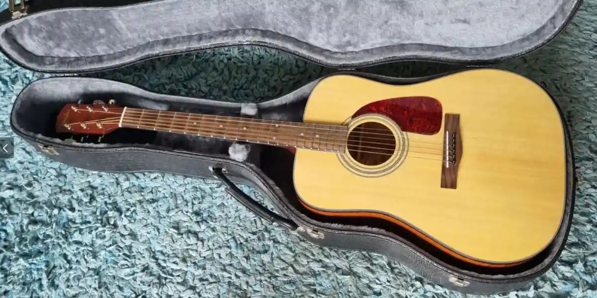 Akustik gitar ve kılıfı ilan görseli