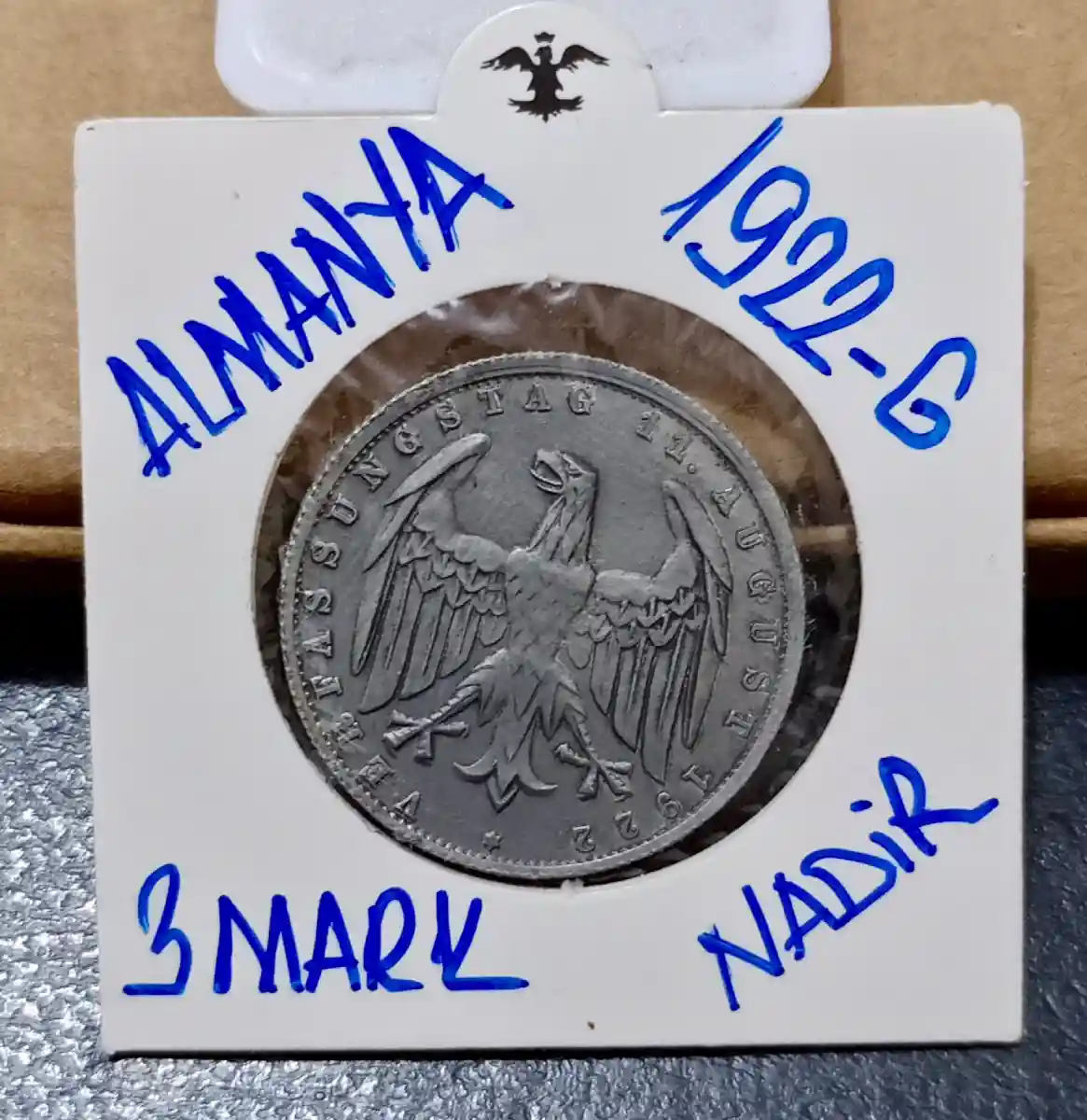 1922 yılı almanya 3 mark nadir para