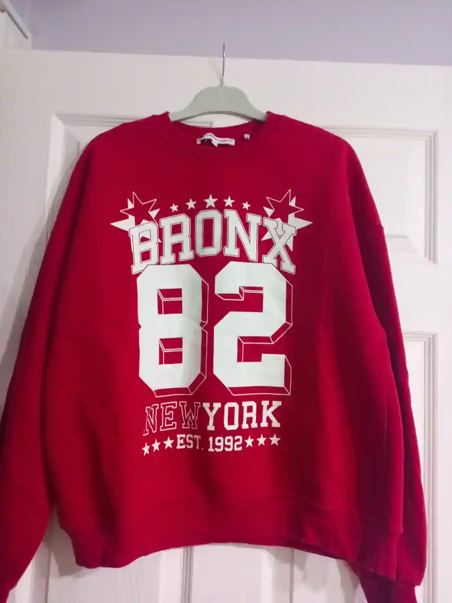 Koton bronx yazılı kırmızı sweatshirt