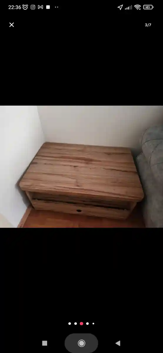 Ahşap dekoratif sehpa