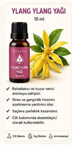Ylang ylang yağı 10 ml - rahatlatıcı aromaterapi
