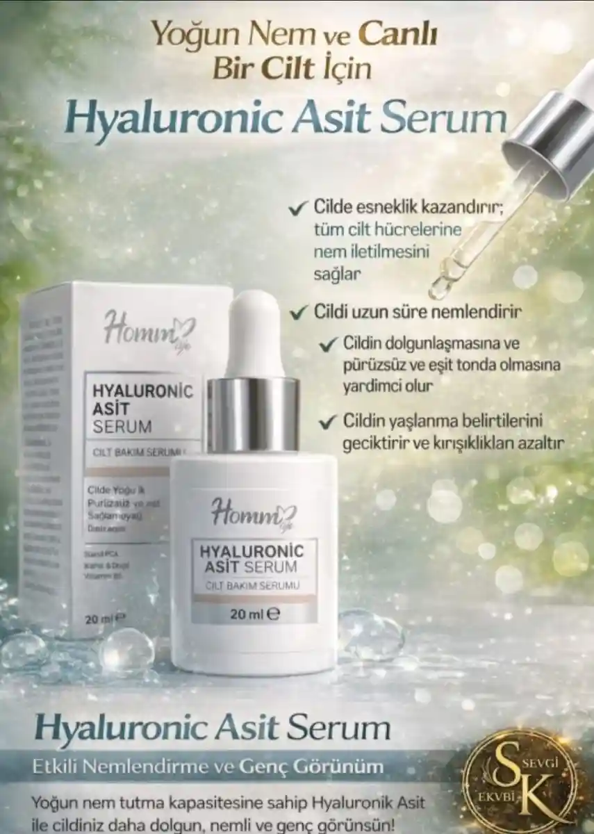 Hyaluronik asit serumu - canlı cilt i̇çin