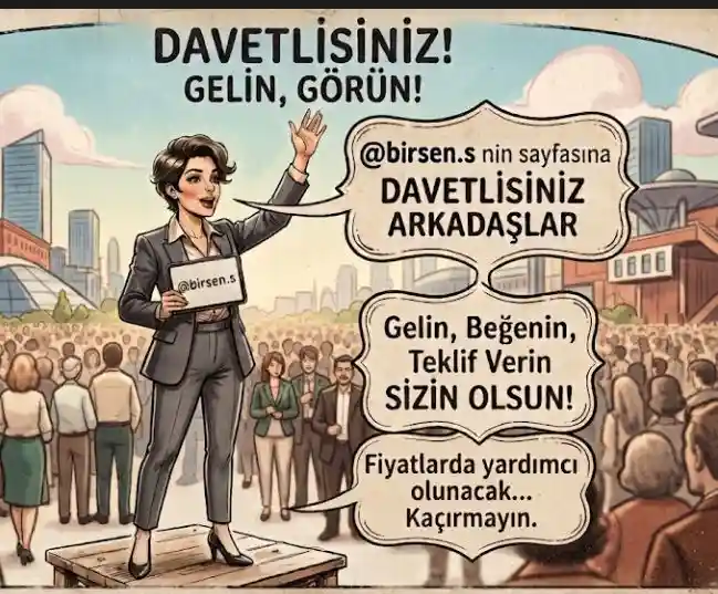 Davetlisiniz... fırsatları kaçırmayın temiz kaliteli beğen teklif ver. senin olsun.