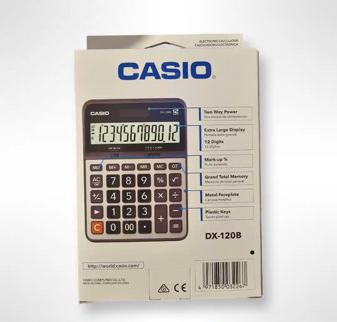 Casio dx-120b hesap makinesi