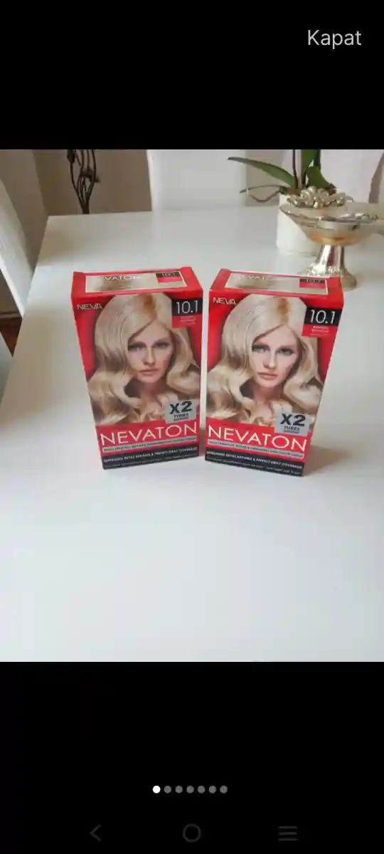 Nevaton 10.1 açık sarı saç boyası i̇kili paket