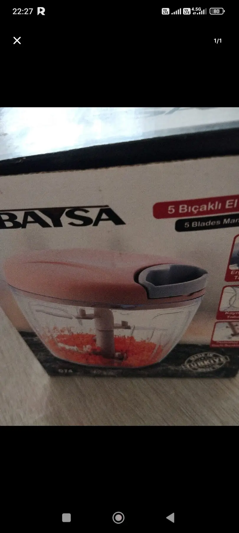 Baysa 5 bıçaklı el blenderi ilan görseli
