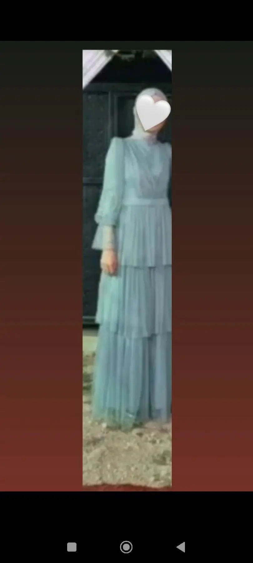 Kat kat su yeşili abiye