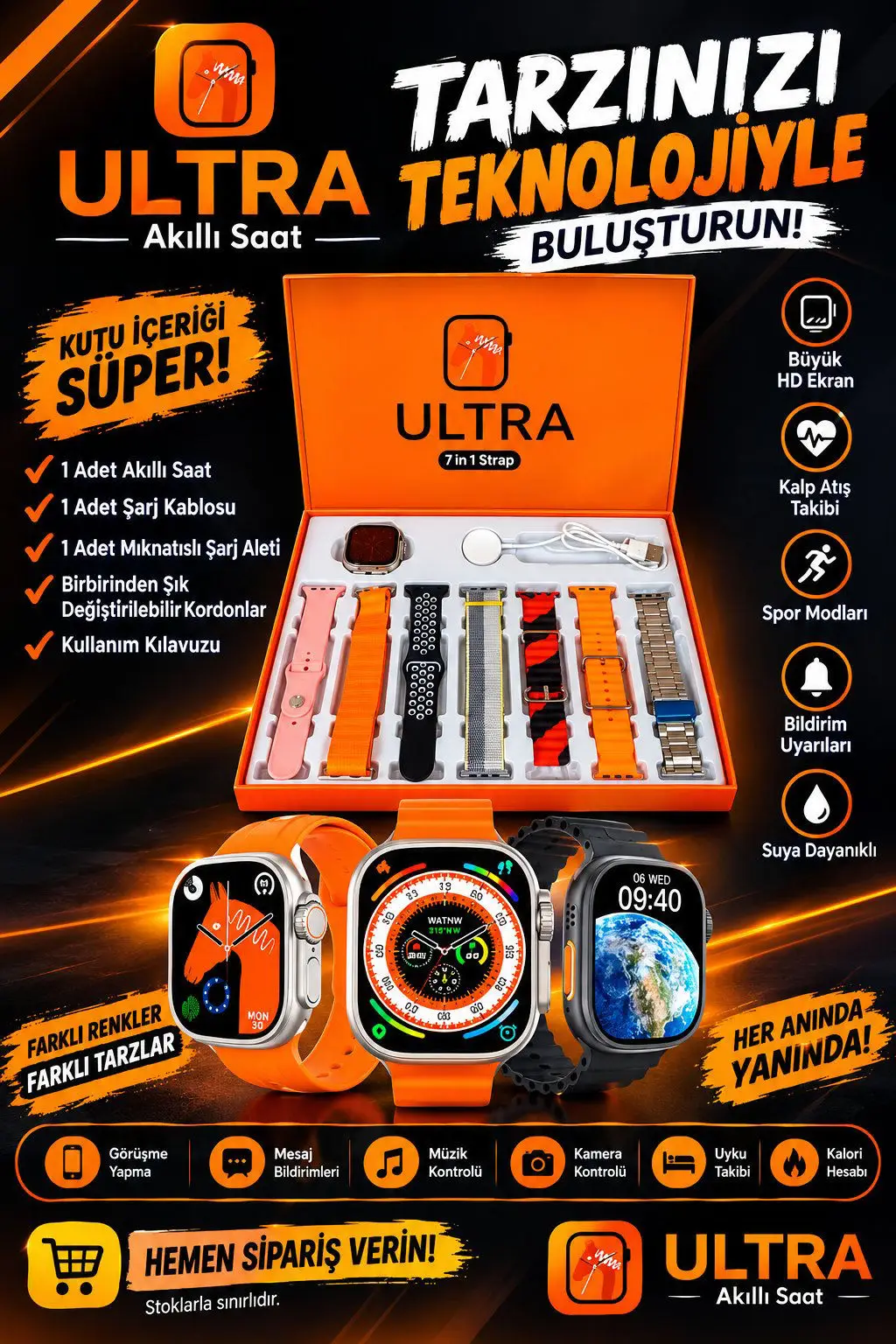 Ultra akilli saat ilan görseli
