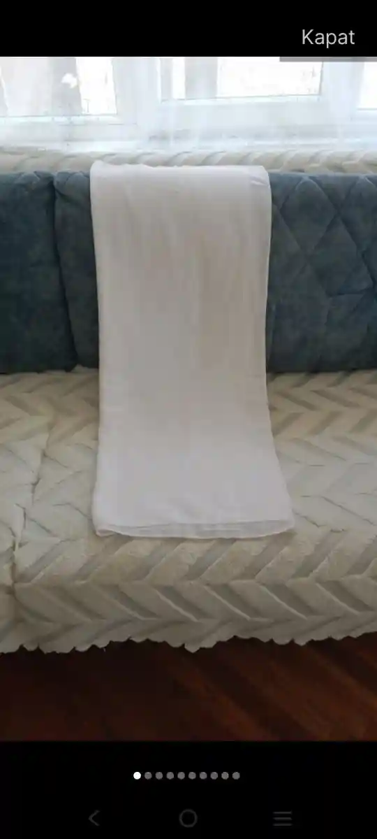 Beyaz yumuşak şal modelleri