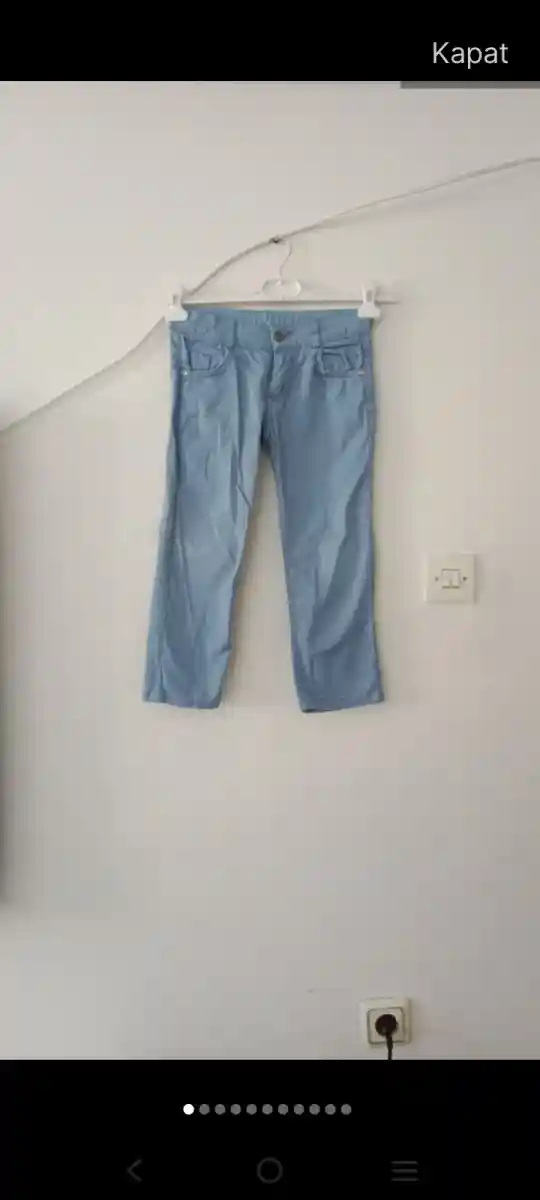 Mavi renkli kadın pantolon
