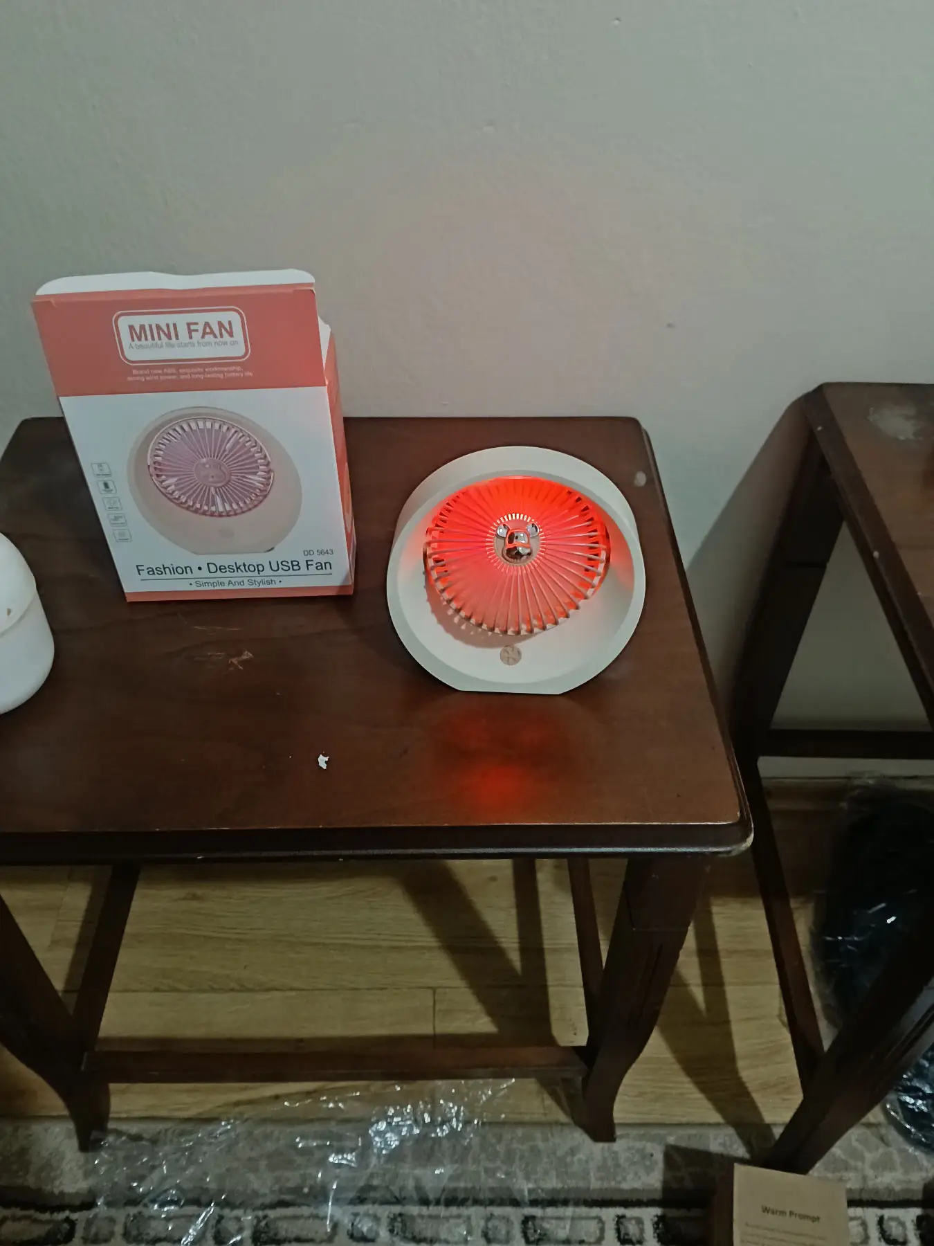 Masa üstü usb fan - şık tasarım