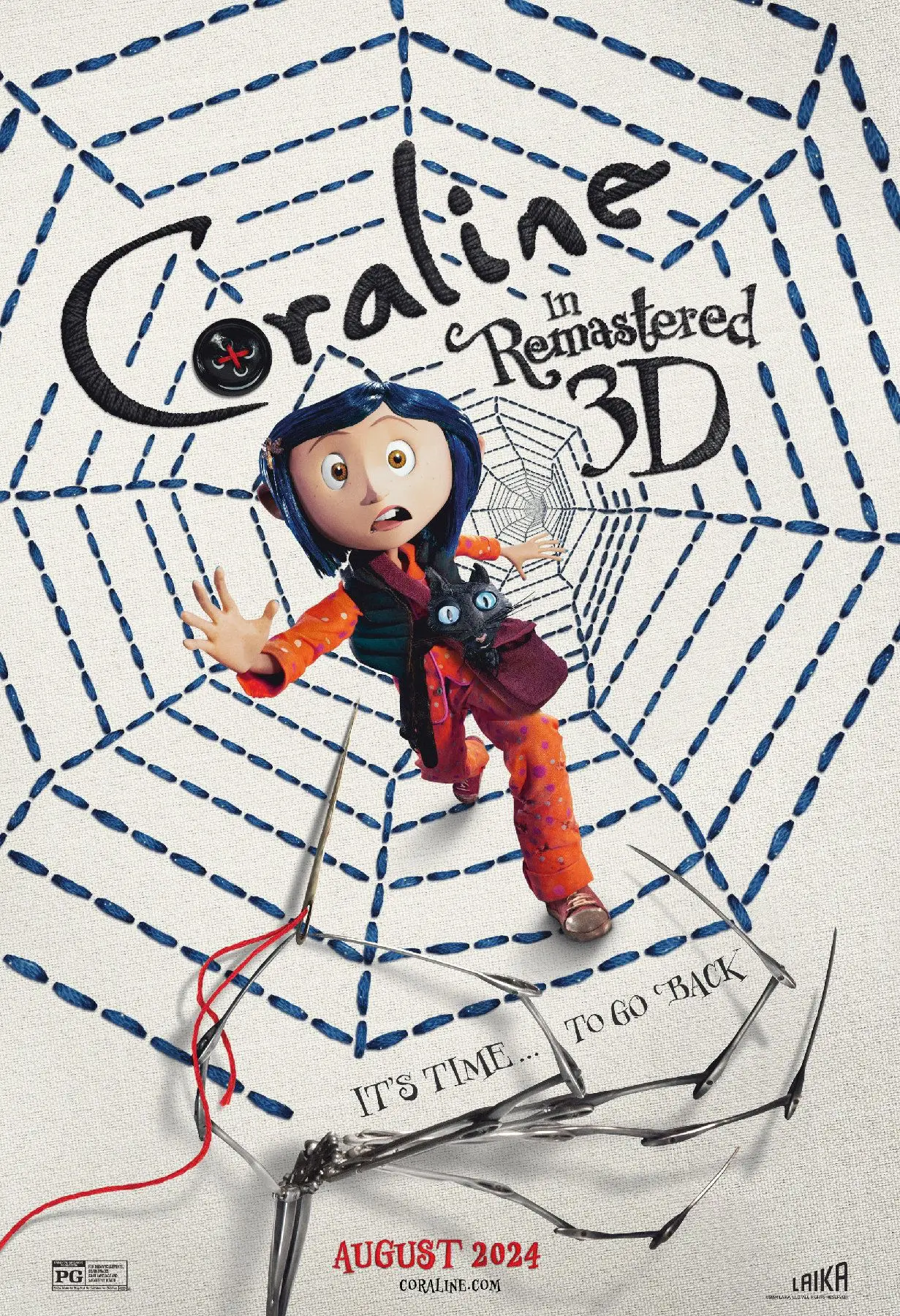 Coraline 3d film afişi ilan görseli