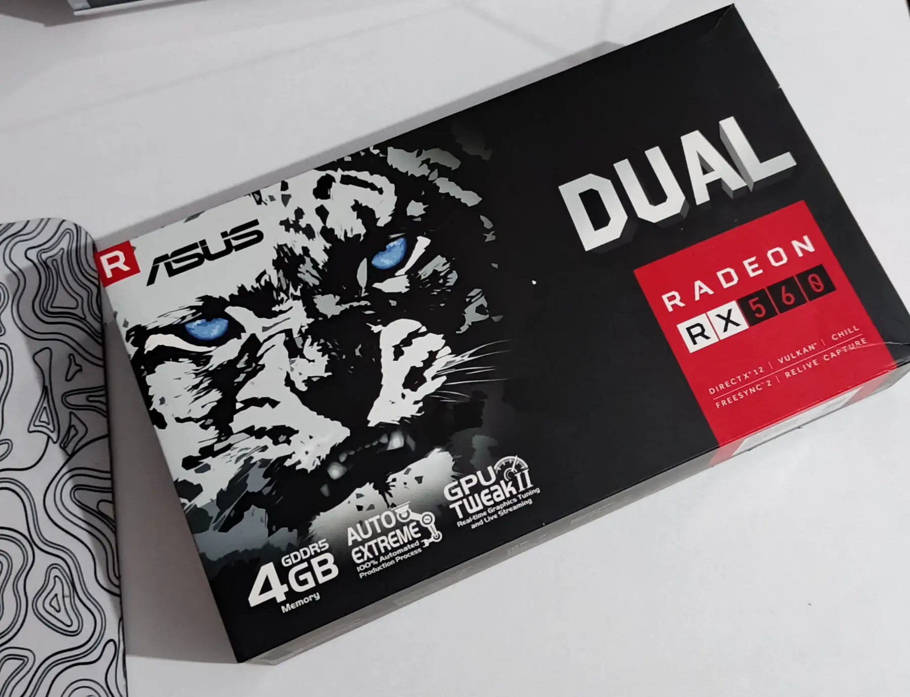 Rx560 asus dual 4 gb 128 bi̇t açilmamiş ekran karti