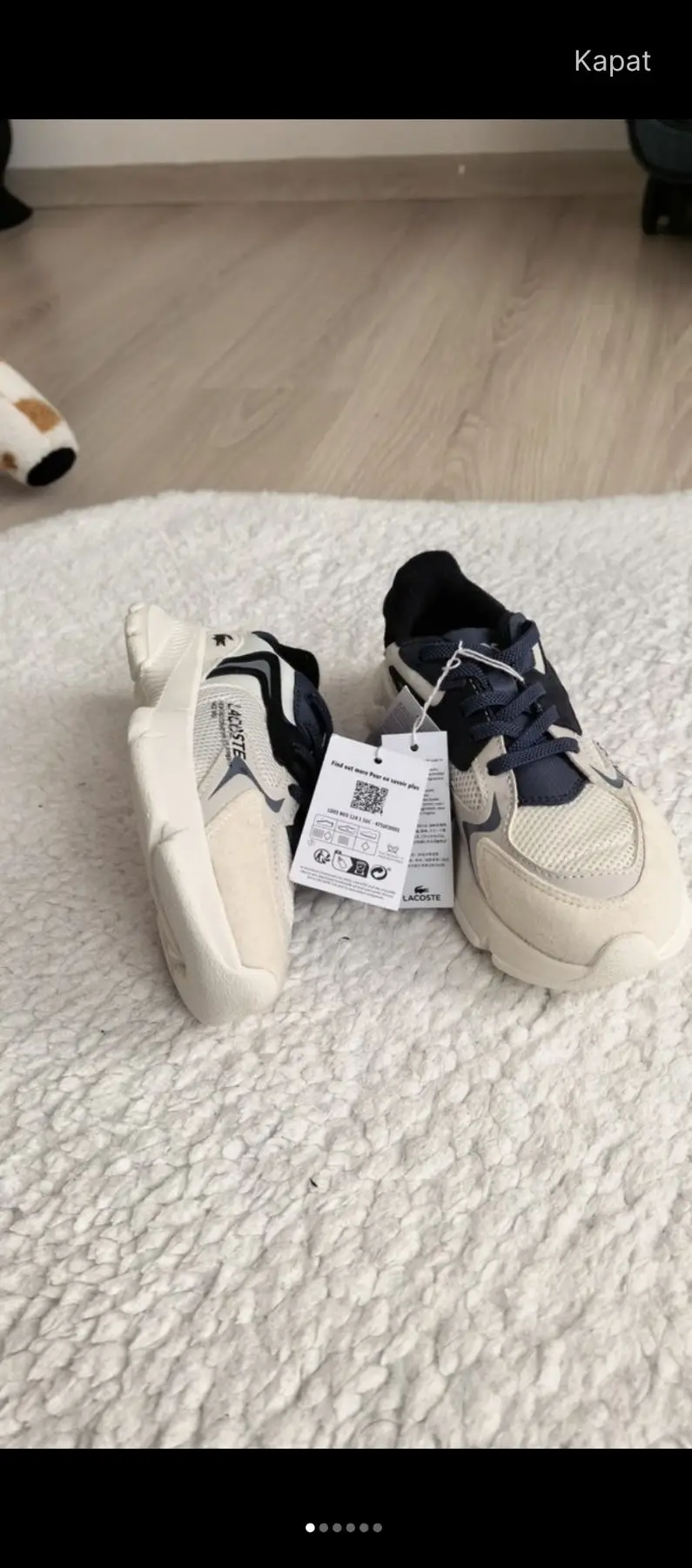 Orijinal lacoste l003neo çocuk sneaker 30 numara sifir/eti̇ketli̇
