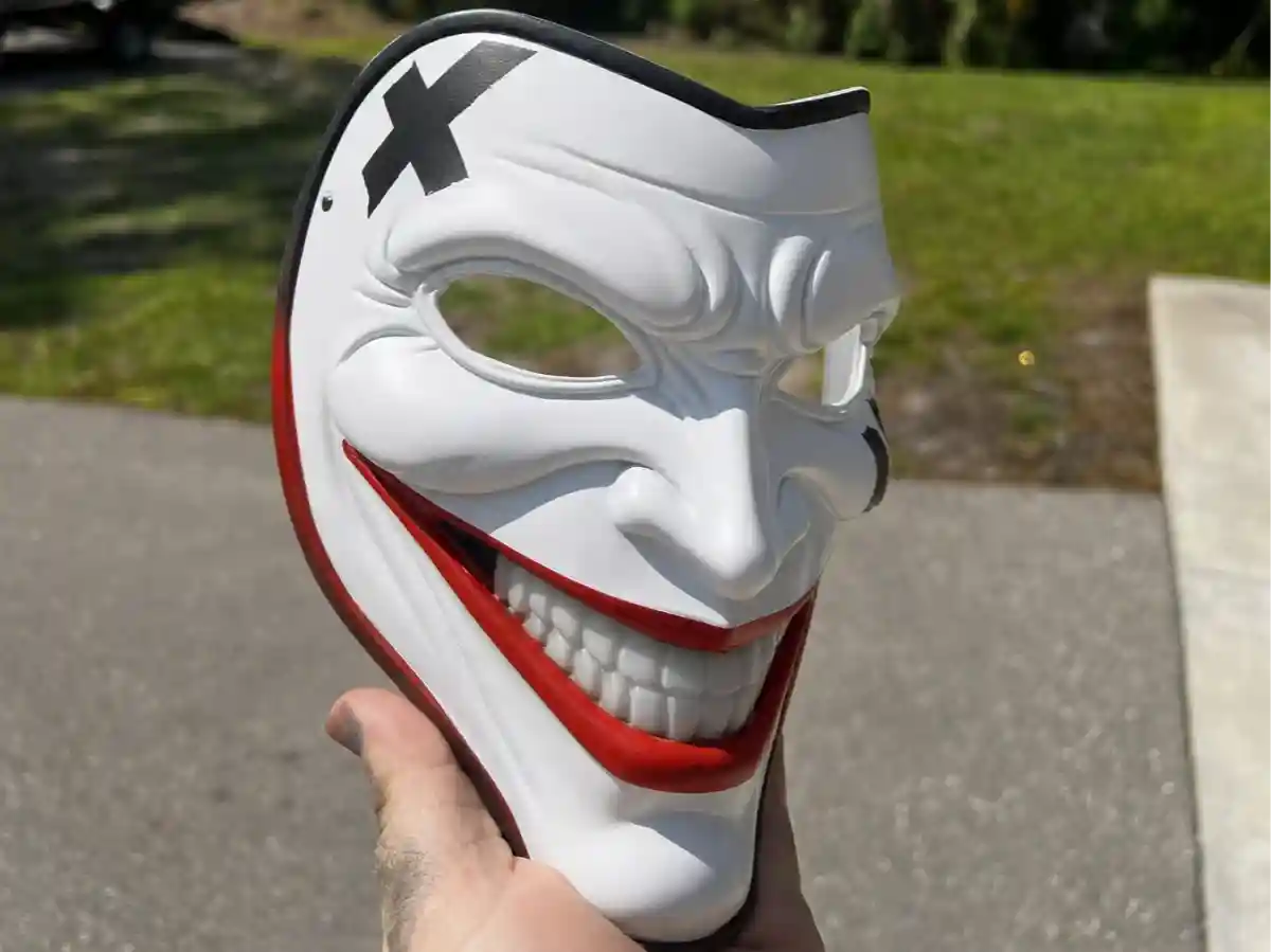 Joker maskesi 3d detaylı baskı