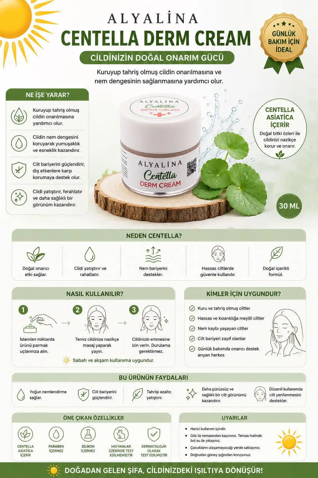 Alyalina centella derm krem 30ml