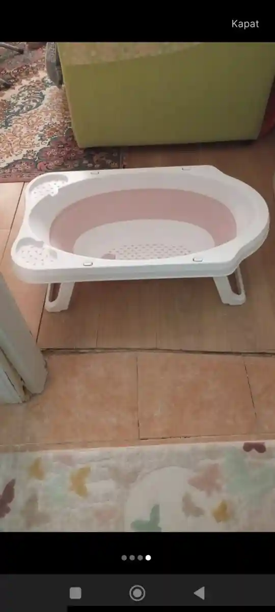 Katlanabilir bebek küveti