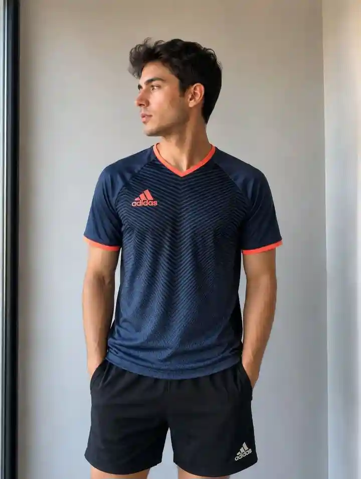 Adidas mavi spor tişört