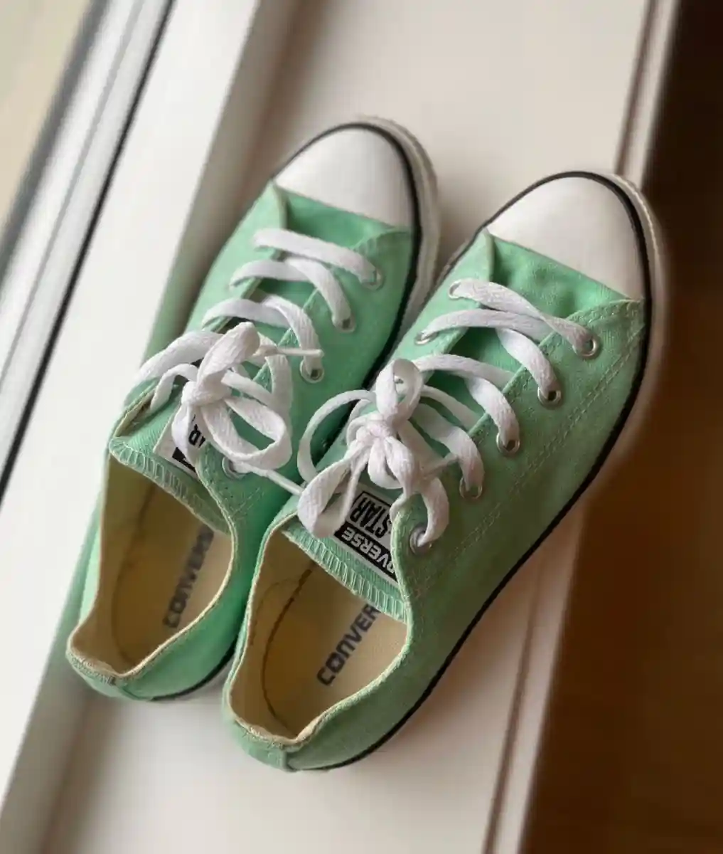 Yeşil converse spor ayakkabı