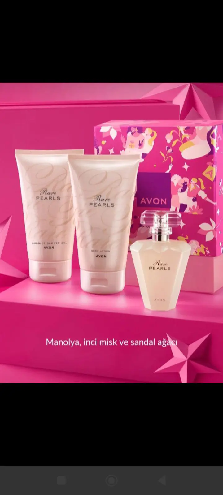 Avon rare pearles bayan parfüm seti