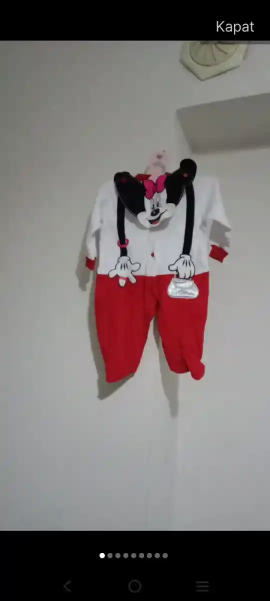 Mickey mouse desenli çocuk tulum
