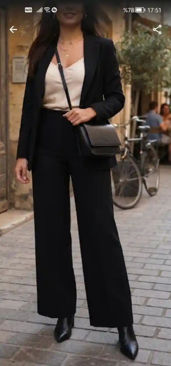 Diva marka şık geniş paça pantalon