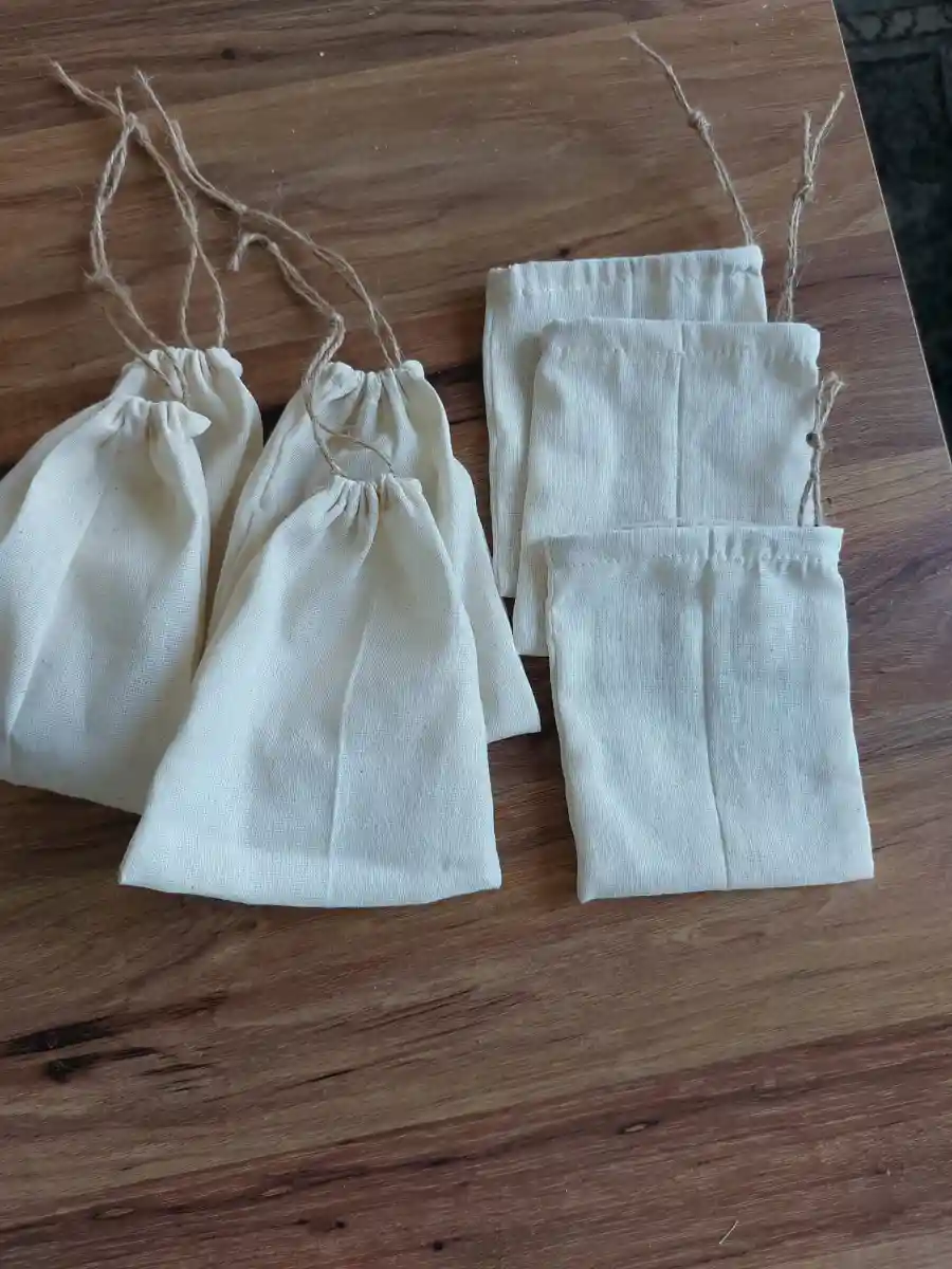 Kumaş torba seti - doğal renk