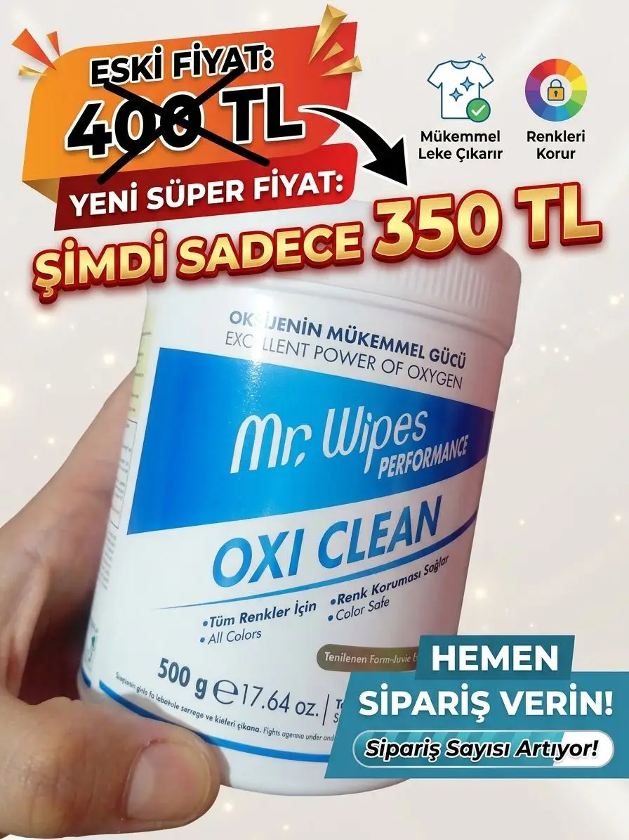Mr wipes oxi clean leke çıkarıcı 500g