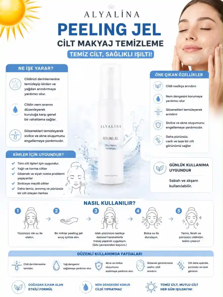 Alyalina peeling jel - cilt temizleme