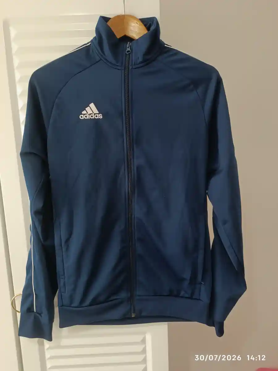 Orijinal mavi adidas eşofman üstü