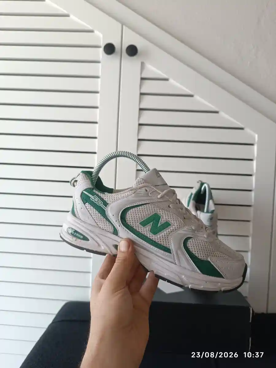 Orijinal yeşil detaylı new balance spor ayakkabı