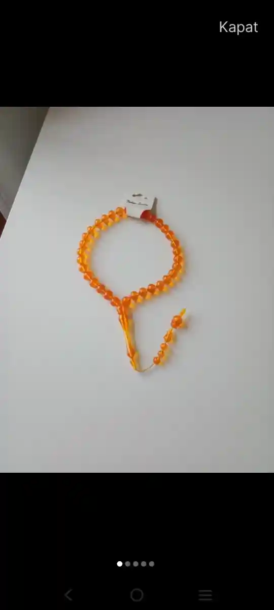 Sarı renkli tesbih modelleri yeni