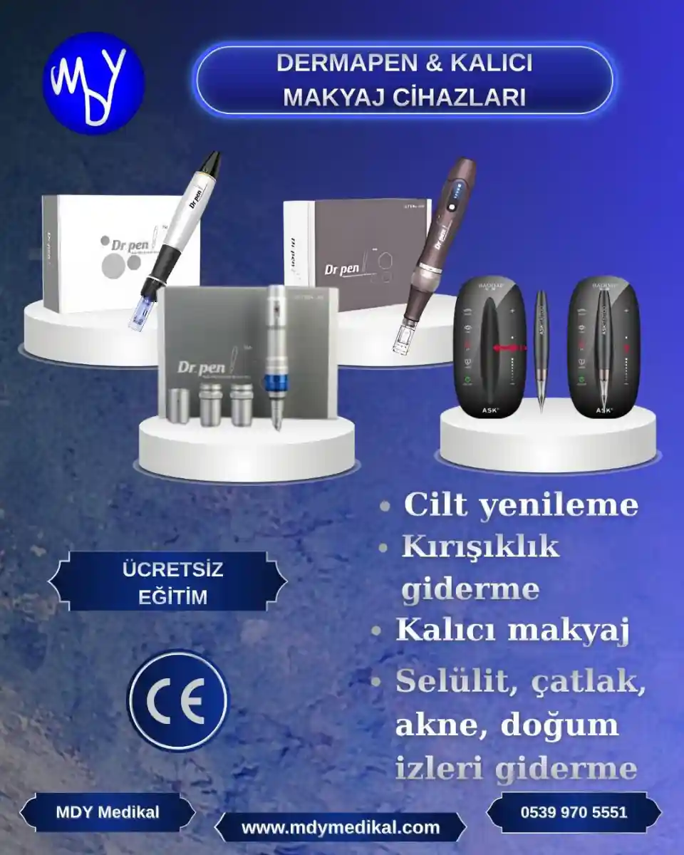 Dermapen ve kalıcı makyaj cihazı seti