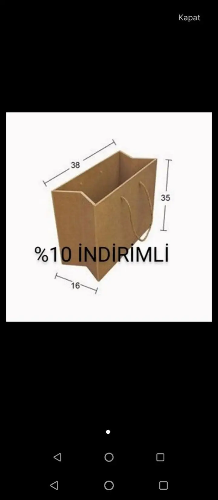 Mdf ahsap sepet 38x35x16cm