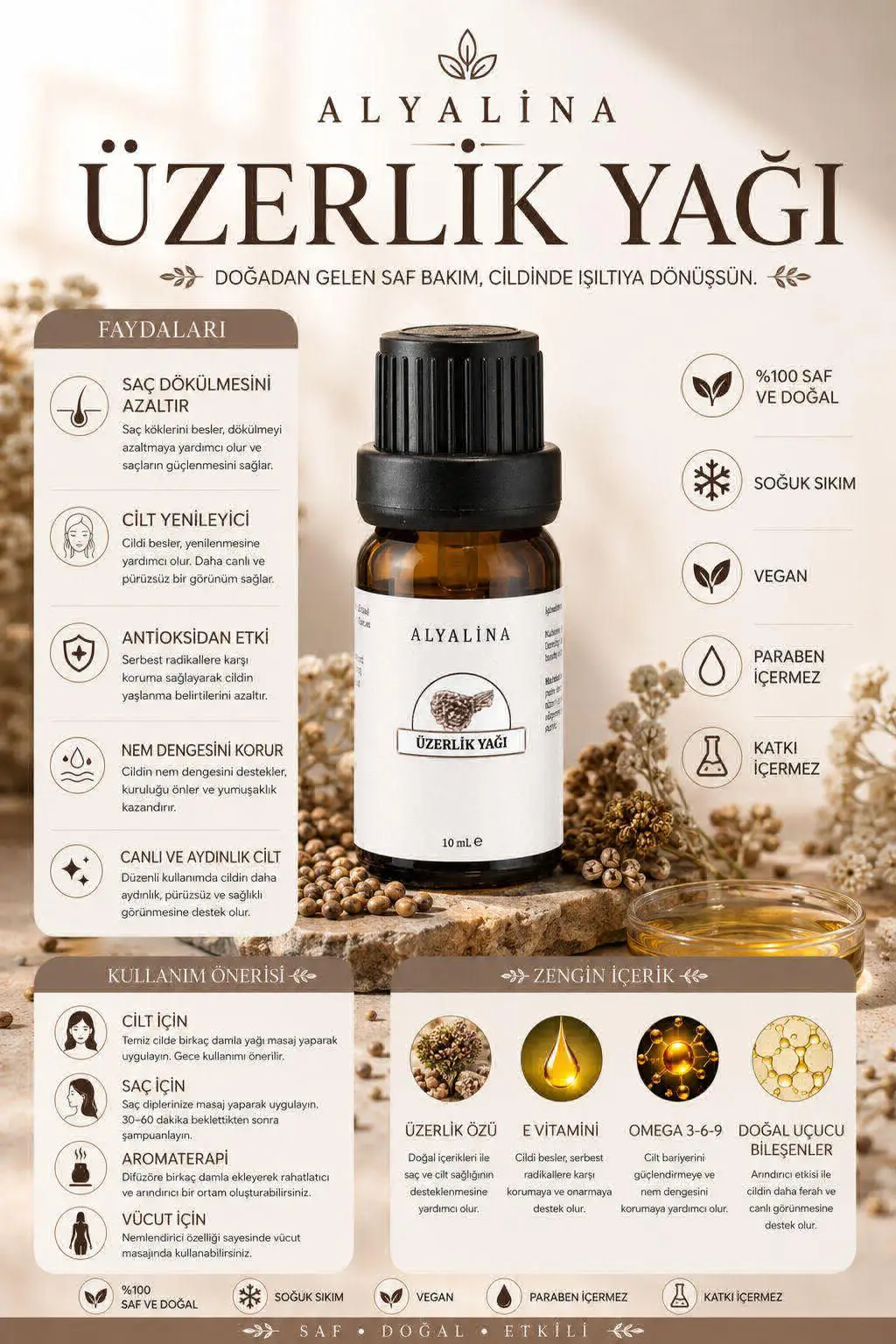 Alyalina üzerlik yağı 30 ml
