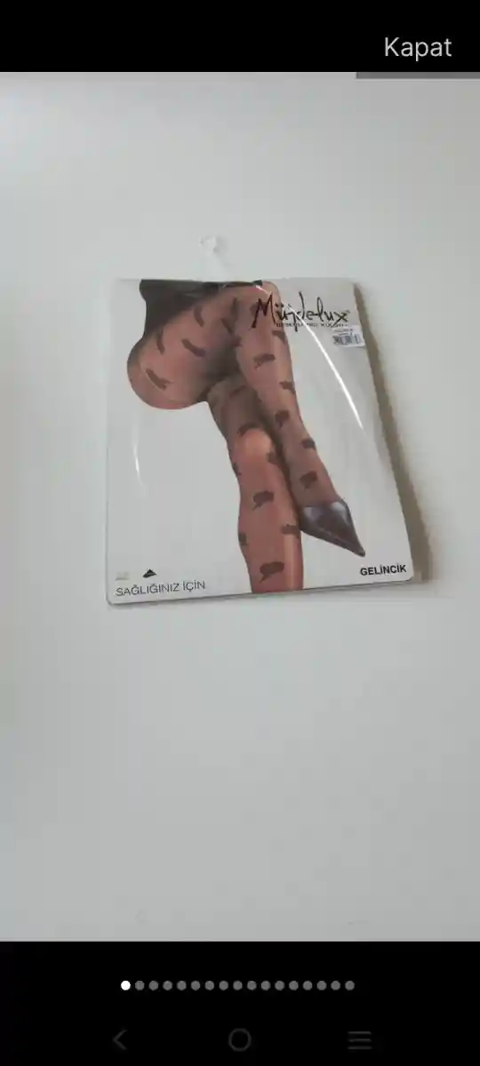 Desenli kadın çorap