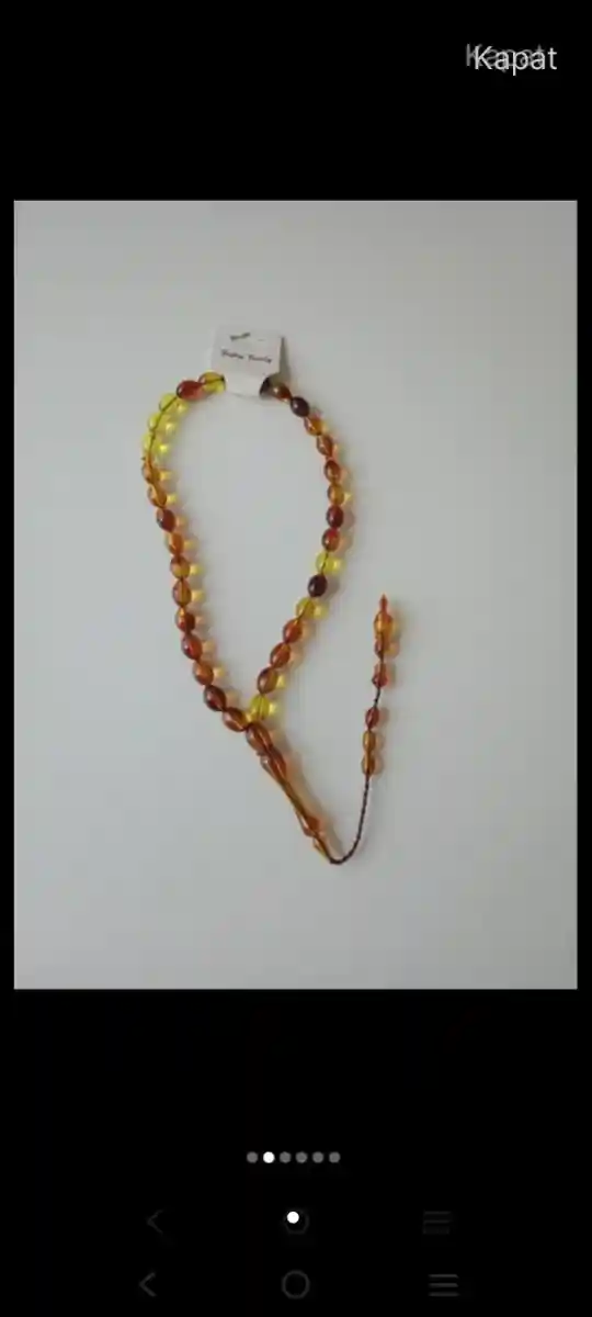 Amber taşlı tesbih