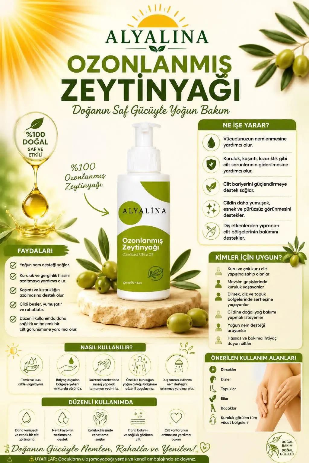 Alyalina ozonlanmış zeytinyağı