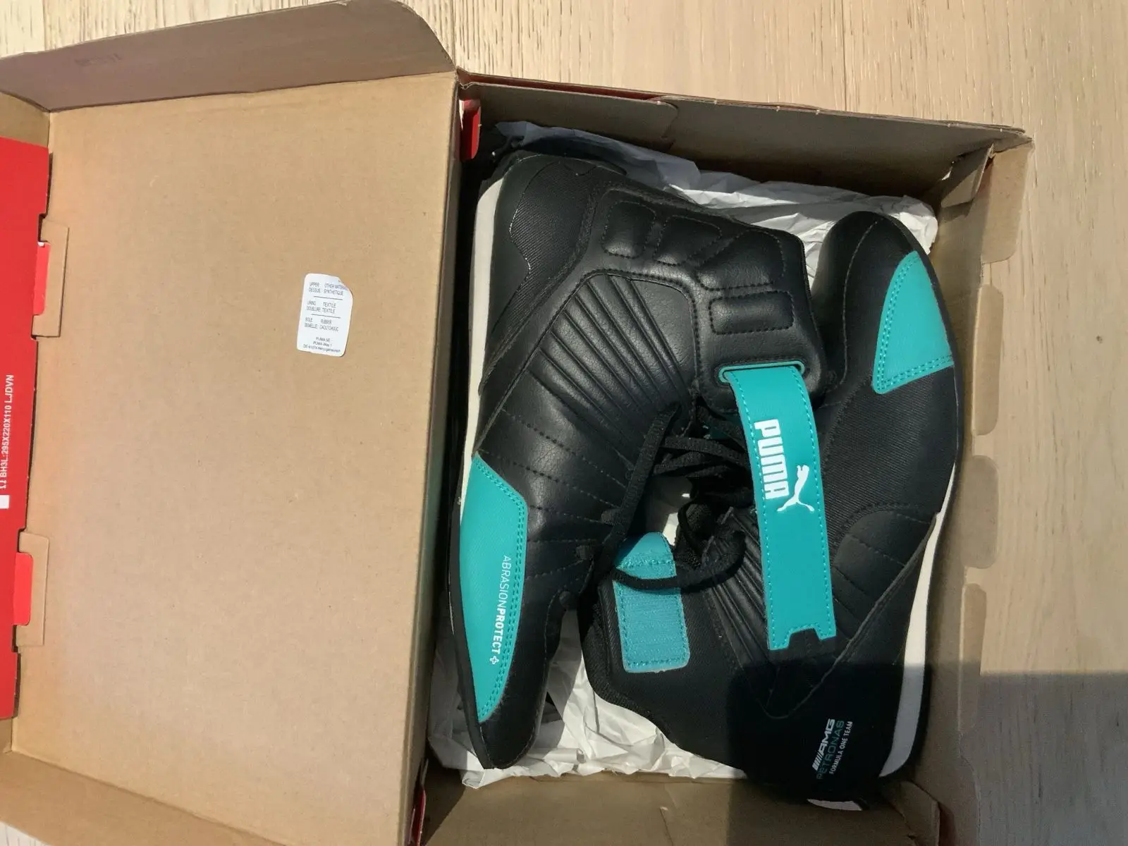 Puma siyah spectra çocuk yüksek bilekli spor ayakkabı, mükemmel durumda