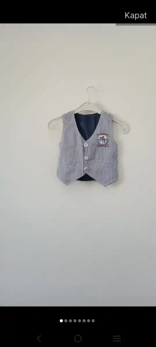 çizgili çocuk yeleği