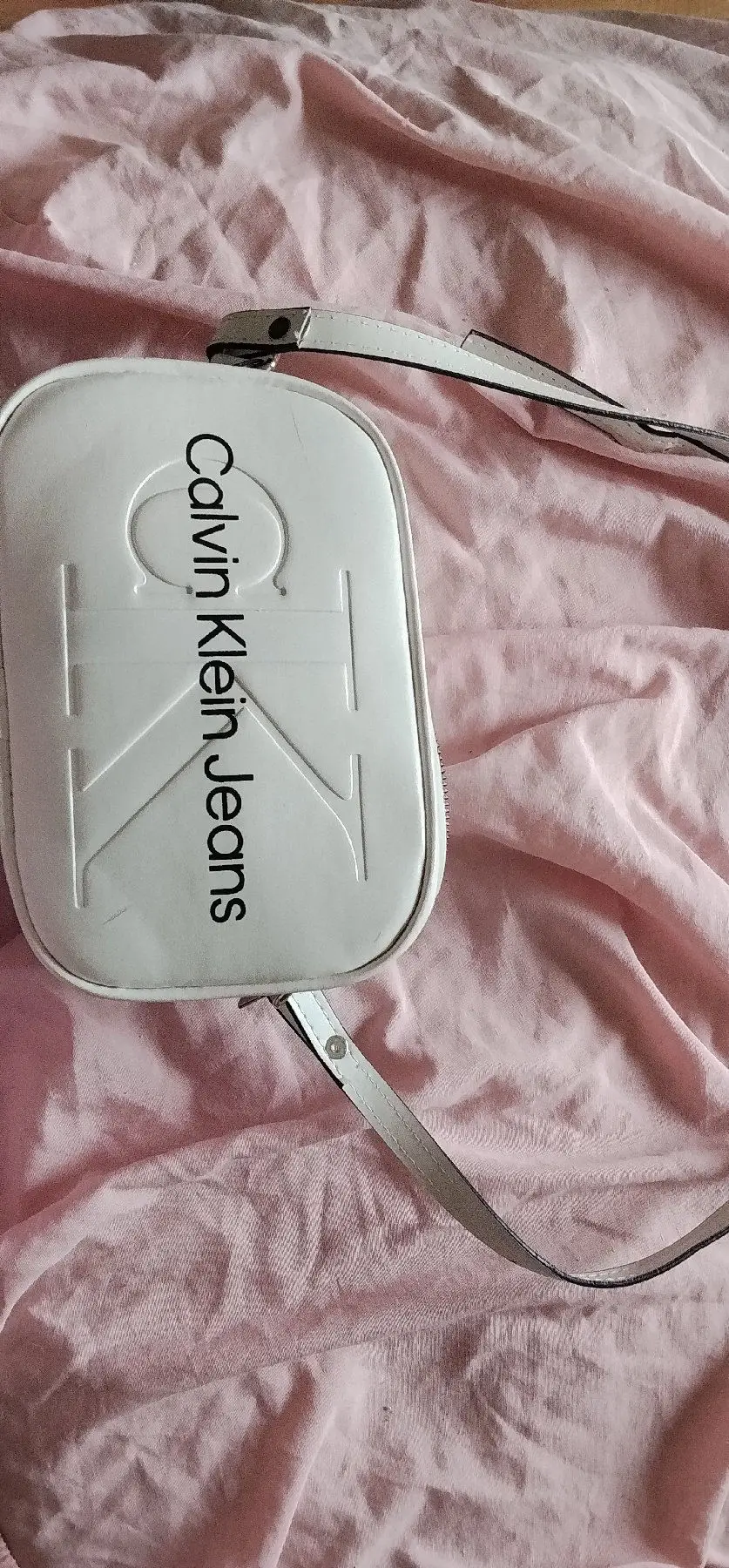 Calvin klein jeans beyaz çanta