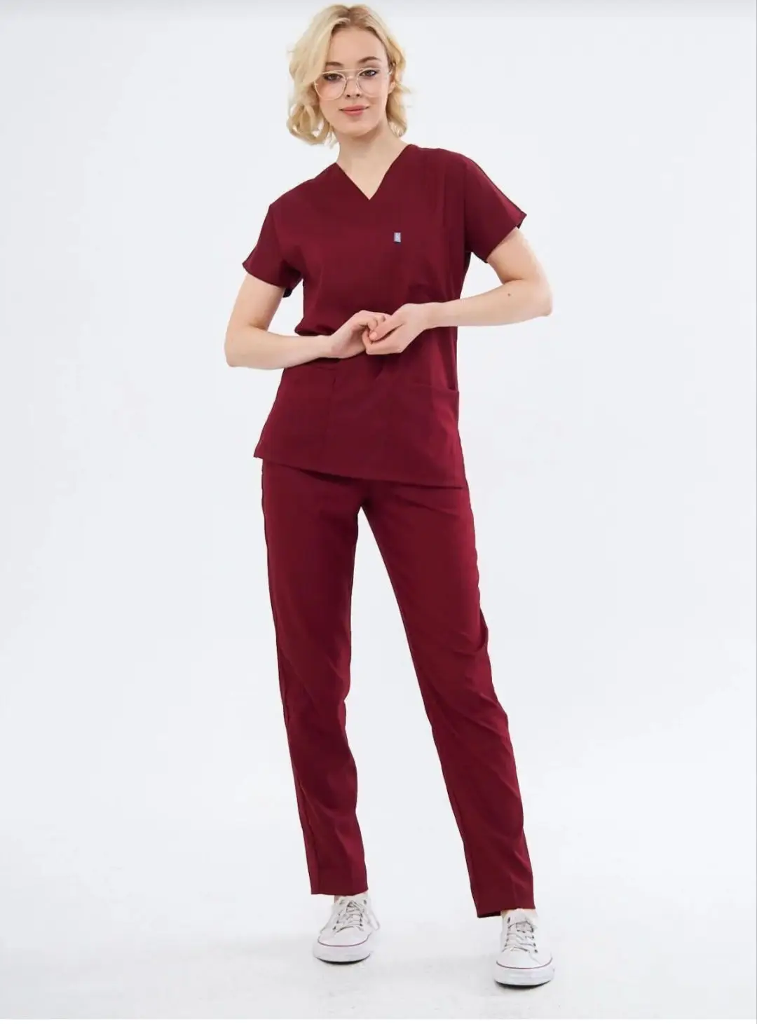 Class bordo üniforma scrubs